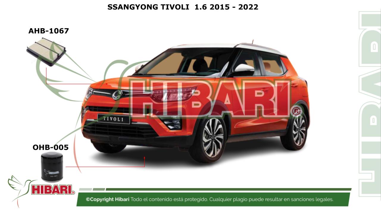 Lee más sobre el artículo SSANGYONG TIVOLI  1.6 2015 – 2022